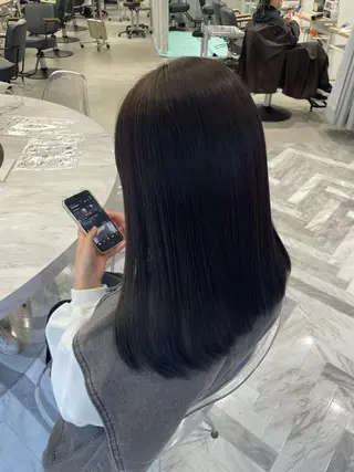 セミロング カラー 🧁はるひ/ ZEST八王子🟡のヘアスタイル