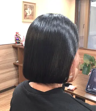 ミディアム カラー Annon プライベートサロンのヘアスタイル