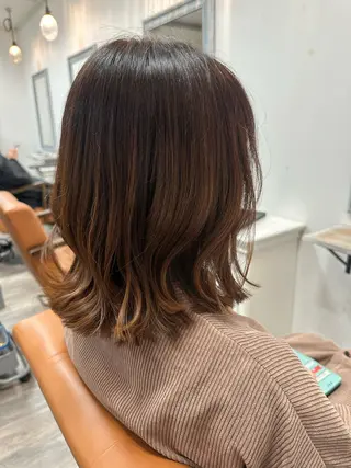 セミロング Gen【金山美容師】 Ange hairのヘアスタイル