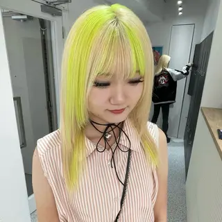 セミロング カラー Je suis heureuse Miel所属・🐩艶カラー/ chisato🌙のヘアスタイル