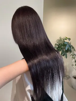 ロング カラー 松下 紗季のヘアスタイル