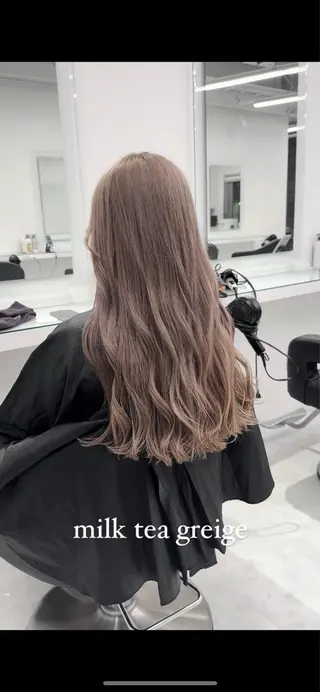 ロング カラー 透明感カラー/ ブリーチ/💓パタオのヘアスタイル