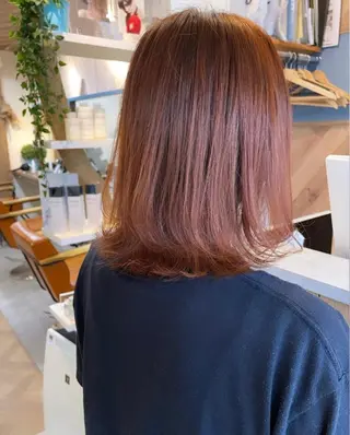 ミディアム カラー カワシマ セイカのヘアスタイル