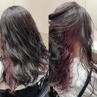 ロング カラー 佐野 えり奈のヘアスタイル