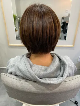 ショート 【coco.】hair所属・カジカワサキ/髪質 改善/クロスパーマのヘアスタイル