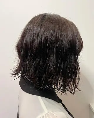 ミディアム パーマ 奥田 誠司のヘアスタイル