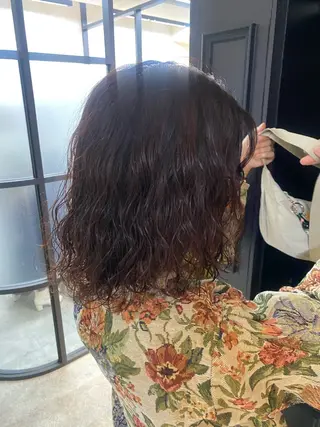 ミディアム カラー パーマ 🍓小野 紗由美🍓のヘアスタイル