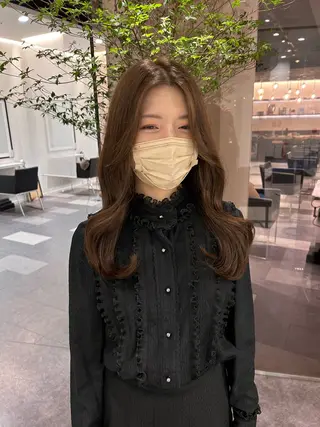 ロング 中原 優美のヘアスタイル