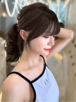 セミロング 韓国トレンド💓‪ 阿部あんじゅのヘアスタイル