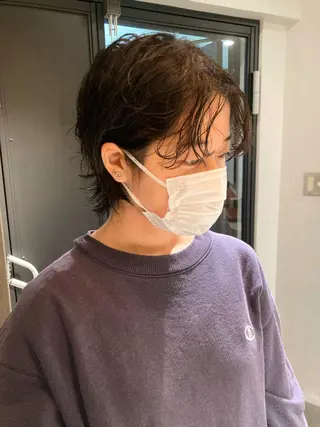 ショート パーマ 🛑柔らか透明感 カラー🛑大谷のヘアスタイル