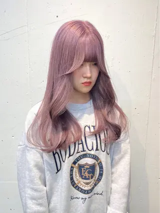 ロング カラー 🎀taro ブリーチなしカラーのヘアスタイル