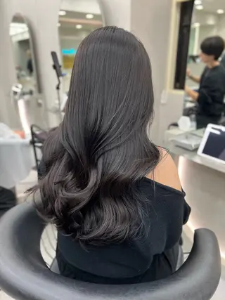 ロング 地毛風縮毛矯正 ☘️松井　傑のヘアスタイル