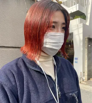 ショート カラー ヘアアレンジ satsuki 暖色・ブラウンカラーのヘアスタイル