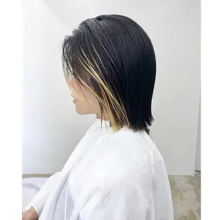 ショート カラー ヘアアレンジ メンズ 【姫カット】 ナカムラコウキのヘアスタイル