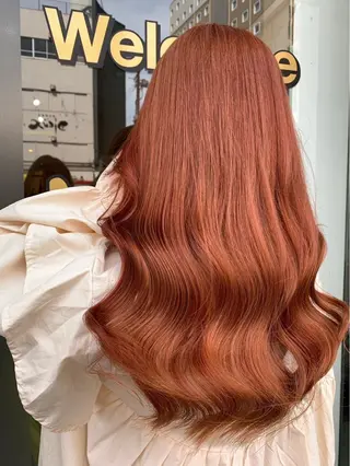 ロング カラー 😈せいと😈 ハイトーン/縮毛矯正のヘアスタイル