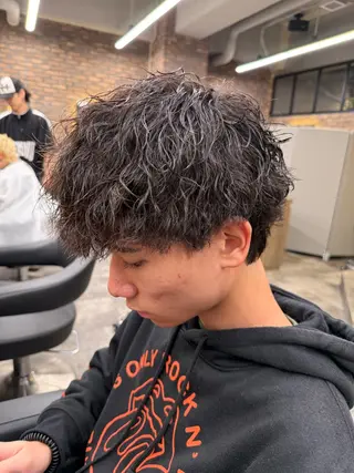 ショート カラー パーマ ヘアアレンジ メンズ キッズ 🔷横浜1のパーマ 職人🔷将太郎のヘアスタイル