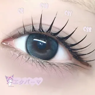 マツエク・マツパ FaB 千葉店所属・🩶束感エクステ& 上下パーマRAN🪽のマツエク・マツパデザイン