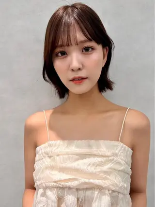ショート カラー ヘアアレンジ ✨韓国レイヤー/ 透明感カラー✨冨永剛のヘアスタイル