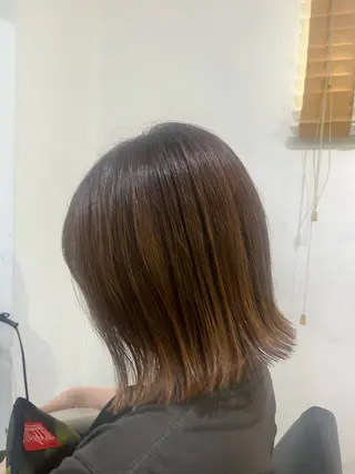 ミディアム カラー ✨🎨ブリーチなし 透明感カラー✨美友のヘアスタイル