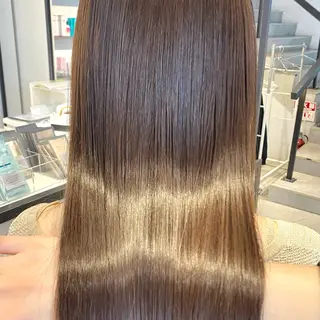 ロング 酸性ストレート・ メンズ 三原 楊子のヘアスタイル