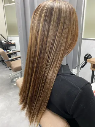 ロング カラー TELAHAIR 四街道店所属・TELA HAIR 宮川悠斗のヘアスタイル