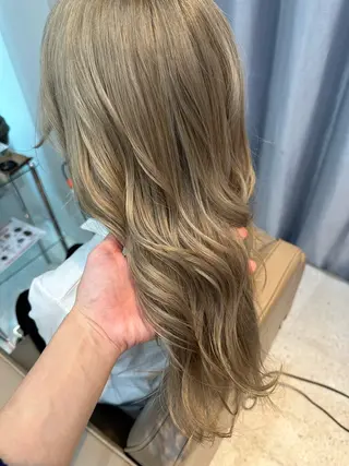 ロング カラー CoReまぁくん 癖毛お悩み専門のヘアスタイル