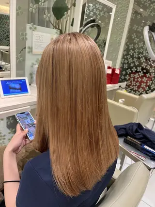セミロング カラー 中野/ めぐのヘアスタイル