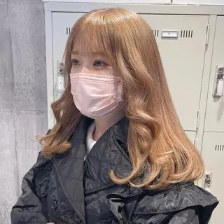 セミロング カラー パーマ ヘアアレンジ メンズ キッズ ネイル マツエク・マツパ アイブロウ 似合わせカラー♡髪質 改善🎀サトカ🍒のヘアスタイル