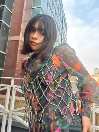 ショート カラー ショート/ボブ専門 宮脇美奈/南船場のヘアスタイル