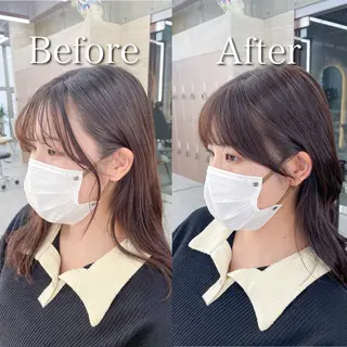 セミロング 韓国ヘア🇰🇷 レイヤー/芝春樹のヘアスタイル