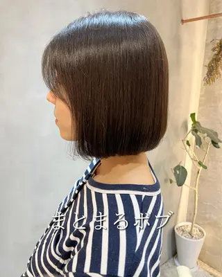ショート ボブ/巻ける縮毛矯正 /韓国レイヤーはなのヘアスタイル