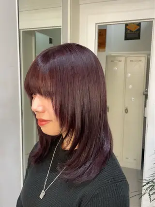 ミディアム カット モデル募集/ホノカのヘアスタイル