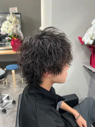 パーマ メンズ 立川/過去1の毛流れ パーマ/しゅーとのヘアスタイル