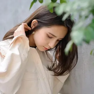 セミロング カラー newibelsia 名駅のヘアスタイル