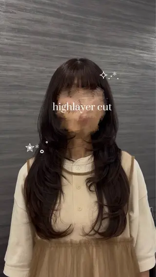 ロング 𝒌𝒂𝒓𝒊𝒏 /大阪/韓国風🩵のヘアスタイル