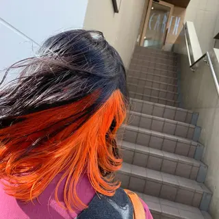 ミディアム 🌿earth亀有店 【緑髪のノブ】🌿のヘアスタイル