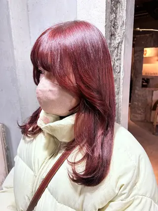 ミディアム カラー お任せヘア☘️☘️ 及川渚のヘアスタイル