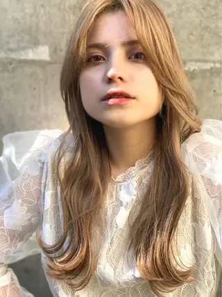 ロング カラー ICON所属・艶美髪マスター 店長✂︎YUKKEのヘアスタイル