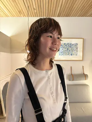 ミディアム パーマ ボブ/レイヤーカット ✂︎ AYUMIのヘアスタイル