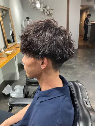 ショート パーマ メンズ メンズ/ケアパーマ /hayashiのヘアスタイル