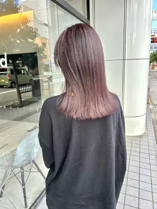 ミディアム カラー mood tatemachiのヘアスタイル