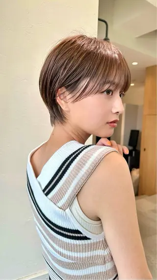ショート ニュアンスパーマ/似 合わせメンズカット✨のヘアスタイル