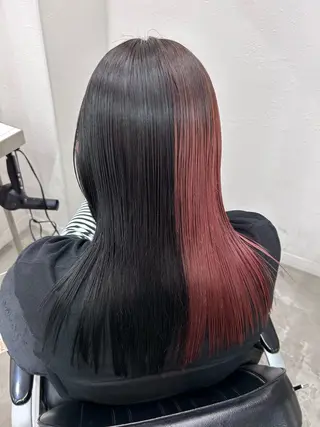 ロング 艶カラー/レイヤー /メンズ/マツエクのヘアスタイル