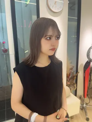 ミディアム カラー ParveMix 🌝🫧山本 玲南のヘアスタイル