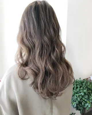 セミロング カラー パーマ OVER→三軒茶屋 /縮毛矯正・髪質改善のヘアスタイル