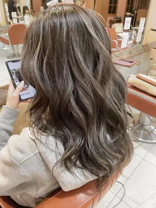 ミディアム カラー ヘアアレンジ 増子 幹樹のヘアスタイル