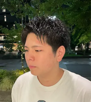 ショート メンズ アミ トモヤのヘアスタイル