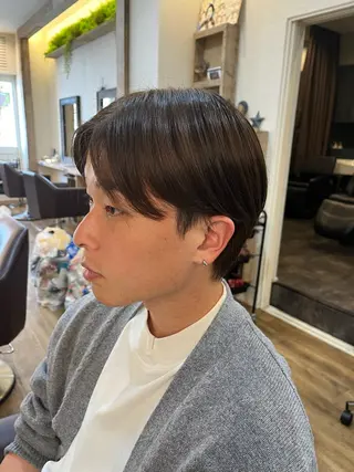 メンズ 阿部 翔一郎/暖色系カラーのヘアスタイル