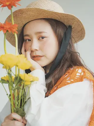 ロング 柳下 涼のヘアスタイル