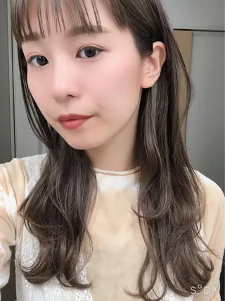セミロング カラー ヘアアレンジ la fith所属・rico_by ヘアとアイブロウのヘアスタイル